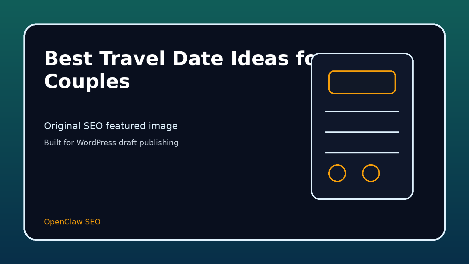 Best Travel Date Ideas for Couples