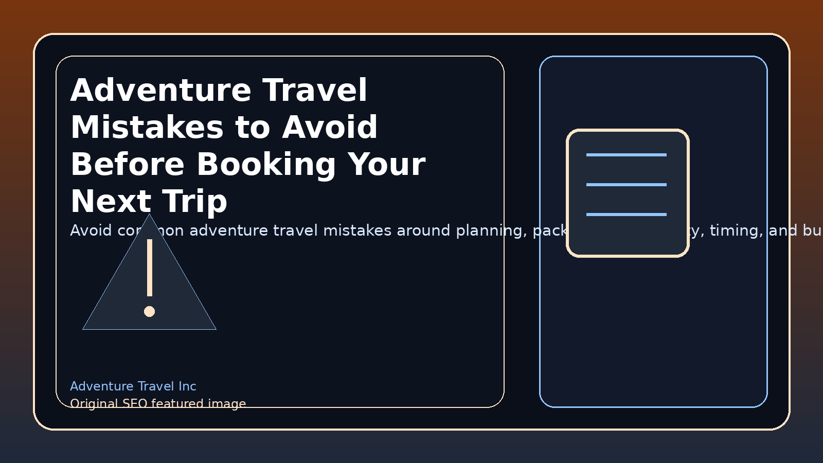 Adventure Travel Mistakes to Avoid Before Booking Your Next Trip